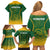 South Africa Cricket Family Matching Off Shoulder Short Dress and Hawaiian Shirt Go Proteas World Cup Version 2023 Sproty LT9 - Wonder Print Shop