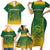 South Africa Cricket Family Matching Short Sleeve Bodycon Dress and Hawaiian Shirt Go Proteas World Cup Version 2023 Sproty - Wonder Print Shop