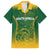 South Africa Cricket Family Matching Short Sleeve Bodycon Dress and Hawaiian Shirt Go Proteas World Cup Version 2023 Sproty - Wonder Print Shop