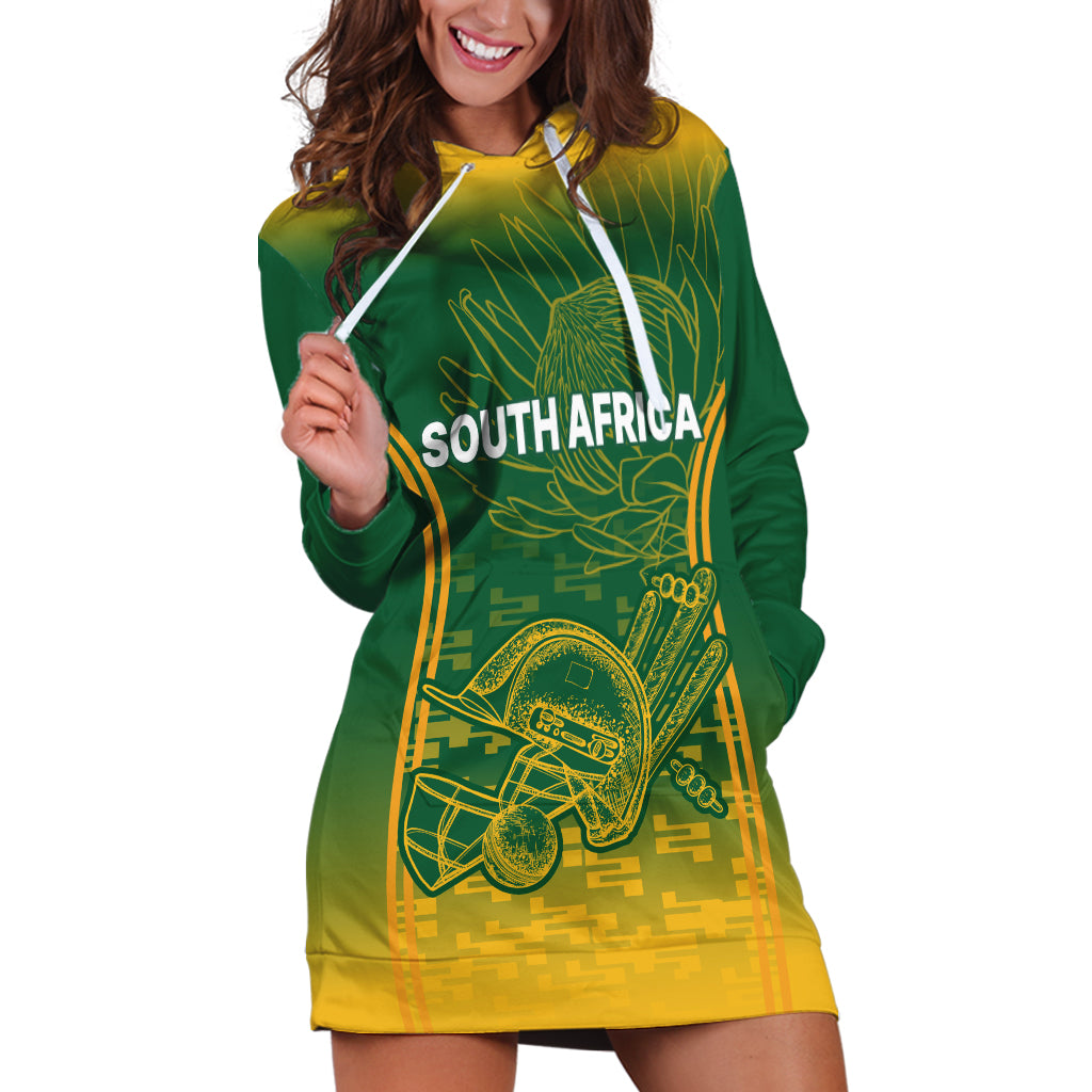 South Africa Cricket Hoodie Dress Go Proteas World Cup Version 2023 Sproty - Wonder Print Shop