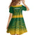 South Africa Cricket Kid Short Sleeve Dress Go Proteas World Cup Version 2023 Sproty - Wonder Print Shop