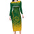 South Africa Cricket Long Sleeve Bodycon Dress Go Proteas World Cup Version 2023 Sproty - Wonder Print Shop