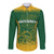 South Africa Cricket Long Sleeve Button Shirt Go Proteas World Cup Version 2023 Sproty - Wonder Print Shop