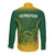 South Africa Cricket Long Sleeve Button Shirt Go Proteas World Cup Version 2023 Sproty - Wonder Print Shop