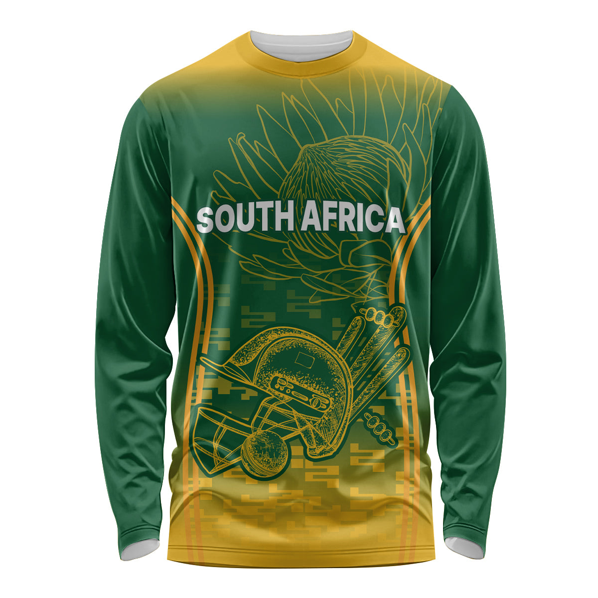 South Africa Cricket Long Sleeve Shirt Go Proteas World Cup Version 2023 Sproty - Wonder Print Shop