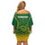 South Africa Cricket Off Shoulder Short Dress Go Proteas World Cup Version 2023 Sproty - Wonder Print Shop