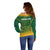 South Africa Cricket Off Shoulder Sweater Go Proteas World Cup Version 2023 Sproty - Wonder Print Shop