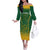 South Africa Cricket Off The Shoulder Long Sleeve Dress Go Proteas World Cup Version 2023 Sproty - Wonder Print Shop