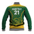 Custom South Africa Cricket Baseball Jacket Go Proteas World Cup Version 2023 Sproty LT9 - Wonder Print Shop