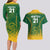 Custom South Africa Cricket Couples Matching Long Sleeve Bodycon Dress and Hawaiian Shirt Go Proteas World Cup Version 2023 Sproty LT9 - Wonder Print Shop