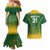 Custom South Africa Cricket Couples Matching Mermaid Dress and Hawaiian Shirt Go Proteas World Cup Version 2023 Sproty LT9 - Wonder Print Shop