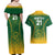 Custom South Africa Cricket Couples Matching Off Shoulder Maxi Dress and Hawaiian Shirt Go Proteas World Cup Version 2023 Sproty LT9 - Wonder Print Shop