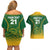 Custom South Africa Cricket Couples Matching Off Shoulder Short Dress and Hawaiian Shirt Go Proteas World Cup Version 2023 Sproty LT9 - Wonder Print Shop