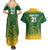 Custom South Africa Cricket Couples Matching Summer Maxi Dress and Hawaiian Shirt Go Proteas World Cup Version 2023 Sproty LT9 - Wonder Print Shop