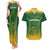 Custom South Africa Cricket Couples Matching Tank Maxi Dress and Hawaiian Shirt Go Proteas World Cup Version 2023 Sproty LT9 - Wonder Print Shop