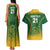 Custom South Africa Cricket Couples Matching Tank Maxi Dress and Hawaiian Shirt Go Proteas World Cup Version 2023 Sproty LT9 - Wonder Print Shop