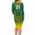 Custom South Africa Cricket Family Matching Long Sleeve Bodycon Dress and Hawaiian Shirt Go Proteas World Cup Version 2023 Sproty LT9 - Wonder Print Shop