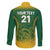 Custom South Africa Cricket Family Matching Off Shoulder Long Sleeve Dress and Hawaiian Shirt Go Proteas World Cup Version 2023 Sproty - Wonder Print Shop