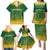 Custom South Africa Cricket Family Matching Puletasi Dress and Hawaiian Shirt Go Proteas World Cup Version 2023 Sproty - Wonder Print Shop