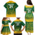 Custom South Africa Cricket Family Matching Puletasi Dress and Hawaiian Shirt Go Proteas World Cup Version 2023 Sproty - Wonder Print Shop