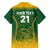 Custom South Africa Cricket Family Matching Short Sleeve Bodycon Dress and Hawaiian Shirt Go Proteas World Cup Version 2023 Sproty - Wonder Print Shop