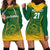 Custom South Africa Cricket Hoodie Dress Go Proteas World Cup Version 2023 Sproty - Wonder Print Shop