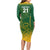 Custom South Africa Cricket Long Sleeve Bodycon Dress Go Proteas World Cup Version 2023 Sproty - Wonder Print Shop