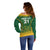 Custom South Africa Cricket Off Shoulder Sweater Go Proteas World Cup Version 2023 Sproty - Wonder Print Shop