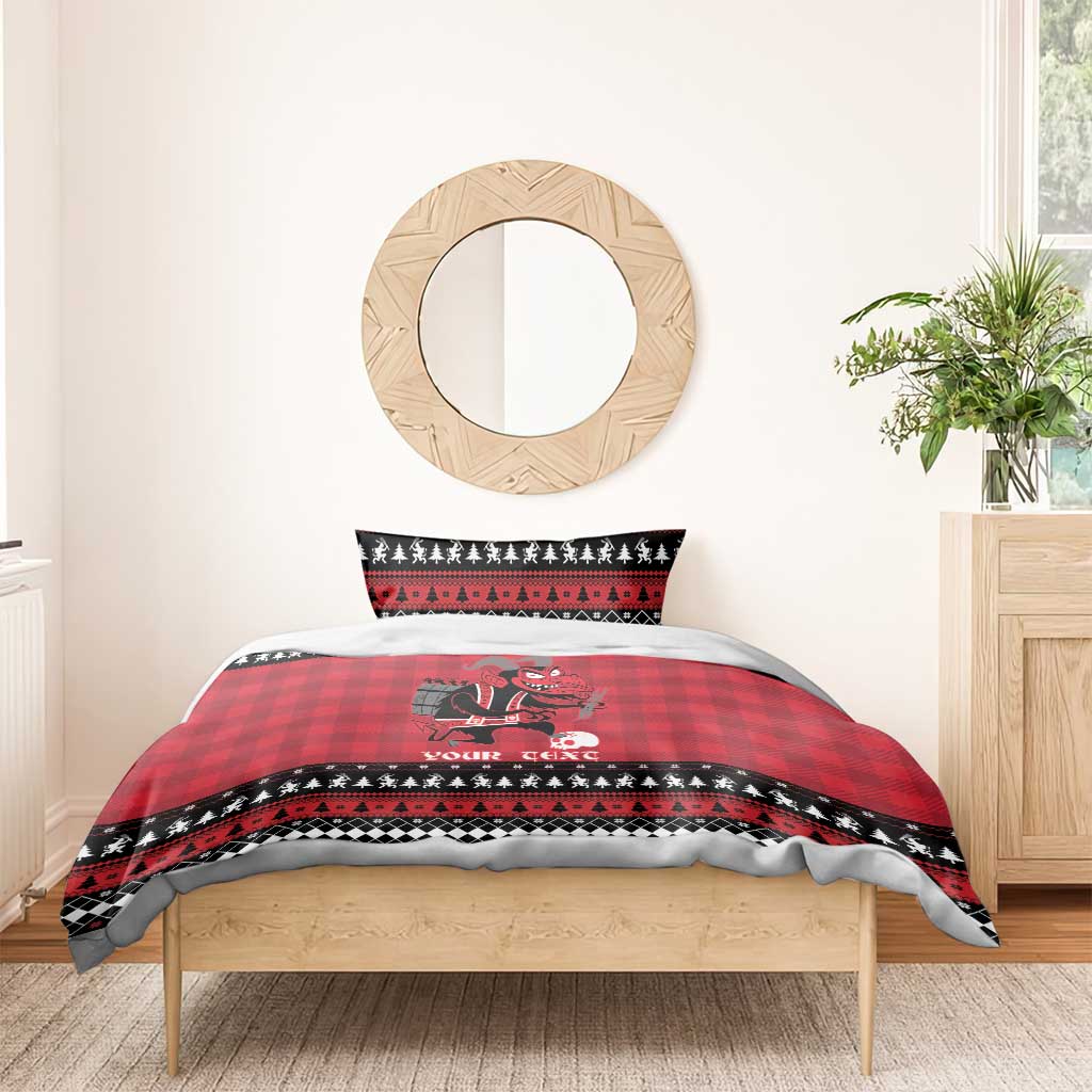 Merry Krampusnacht Personalized Bedding Set Austrian Bavaria Alpine Christmas Demons - Wonder Print Shop