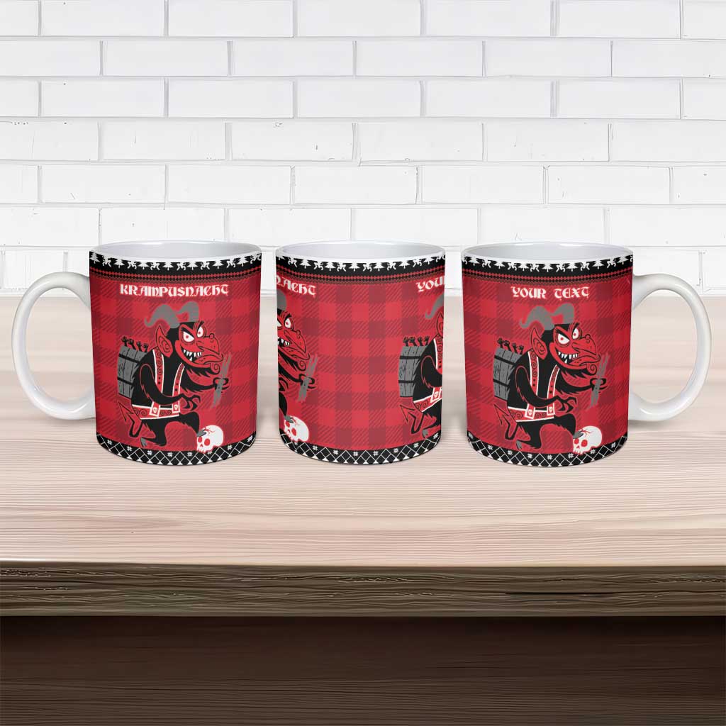 Merry Krampusnacht Personalized Ceramic Mug Austrian Bavaria Alpine Christmas Demons - Wonder Print Shop
