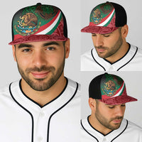 Mexico and Ireland Together Baseball Net Cap Aztec Sun Mix Celtic Shamrock - Wonder Print Shop