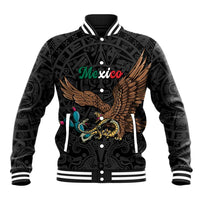 Black Mexico Aztec Custom Baseball Jacket Special Edition Heritage - Wonder Print Shop