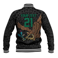 Black Mexico Aztec Custom Baseball Jacket Special Edition Heritage - Wonder Print Shop