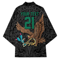 Black Mexico Aztec Custom Kimono Special Edition Heritage - Wonder Print Shop