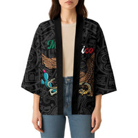 Black Mexico Aztec Custom Kimono Special Edition Heritage - Wonder Print Shop