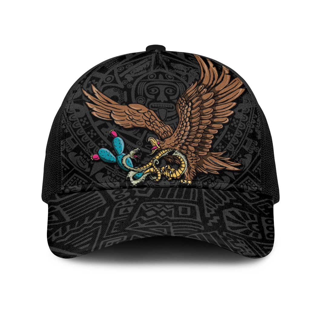 Black Mexico Aztec Mesh Trucker Cap Special Edition Heritage - Wonder Print Shop