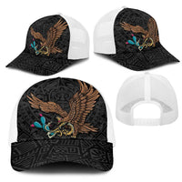 Black Mexico Aztec Mesh Trucker Cap Special Edition Heritage - Wonder Print Shop