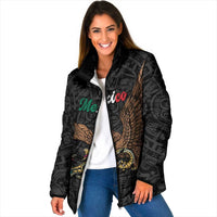 Black Mexico Aztec Custom Padded Jacket Special Edition Heritage - Wonder Print Shop