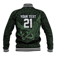 Green Mexico Aztec Custom Baseball Jacket Special Edition Heritage - Wonder Print Shop
