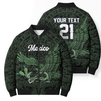 Green Mexico Aztec Custom Bomber Puffer Jacket Special Edition Heritage - Wonder Print Shop