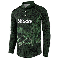 Green Mexico Aztec Custom Button Sweatshirt Special Edition Heritage - Wonder Print Shop