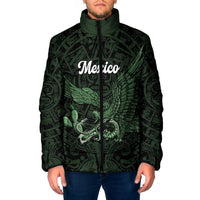 Green Mexico Aztec Custom Padded Jacket Special Edition Heritage - Wonder Print Shop