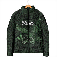 Green Mexico Aztec Custom Padded Jacket Special Edition Heritage - Wonder Print Shop