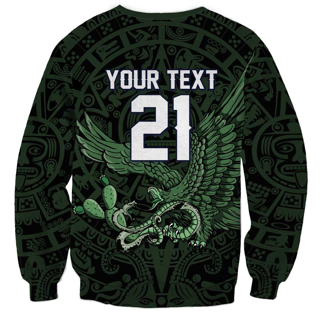 Green Mexico Aztec Custom Sweatshirt Special Edition Heritage - Wonder Print Shop