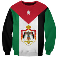 Flag-style sweatshirt with red star and Jordan crest graphic on front