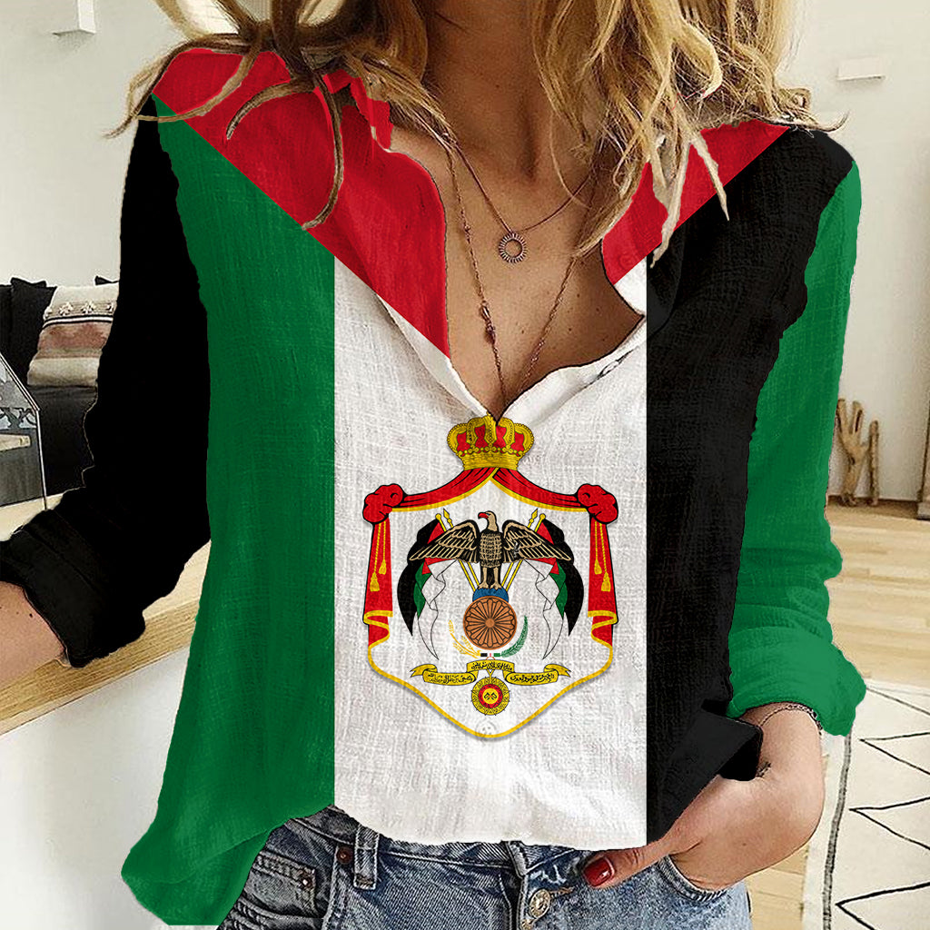 personalised-hashemite-kingdom-of-jordan-women-casual-shirt-jordan-flag-style