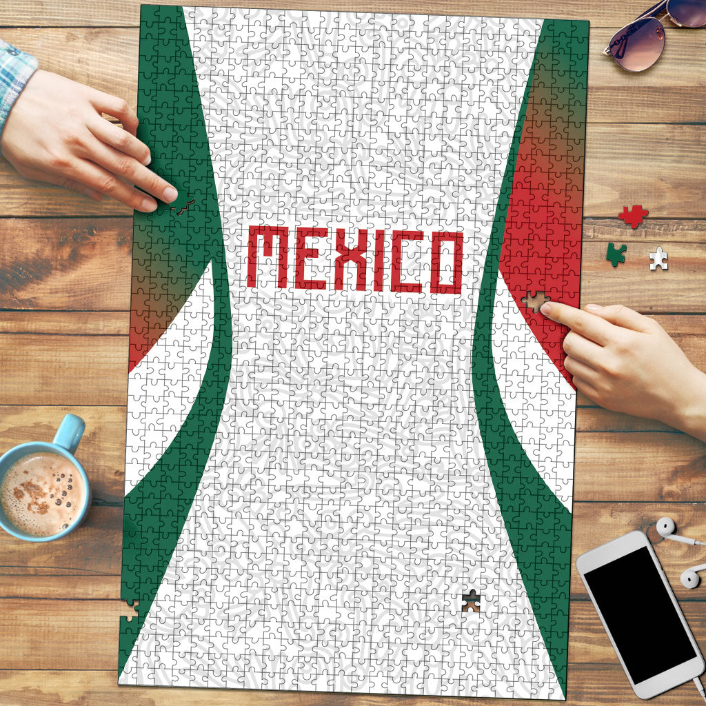 2026 World Football Host Country Mexico Puzzle Green Version