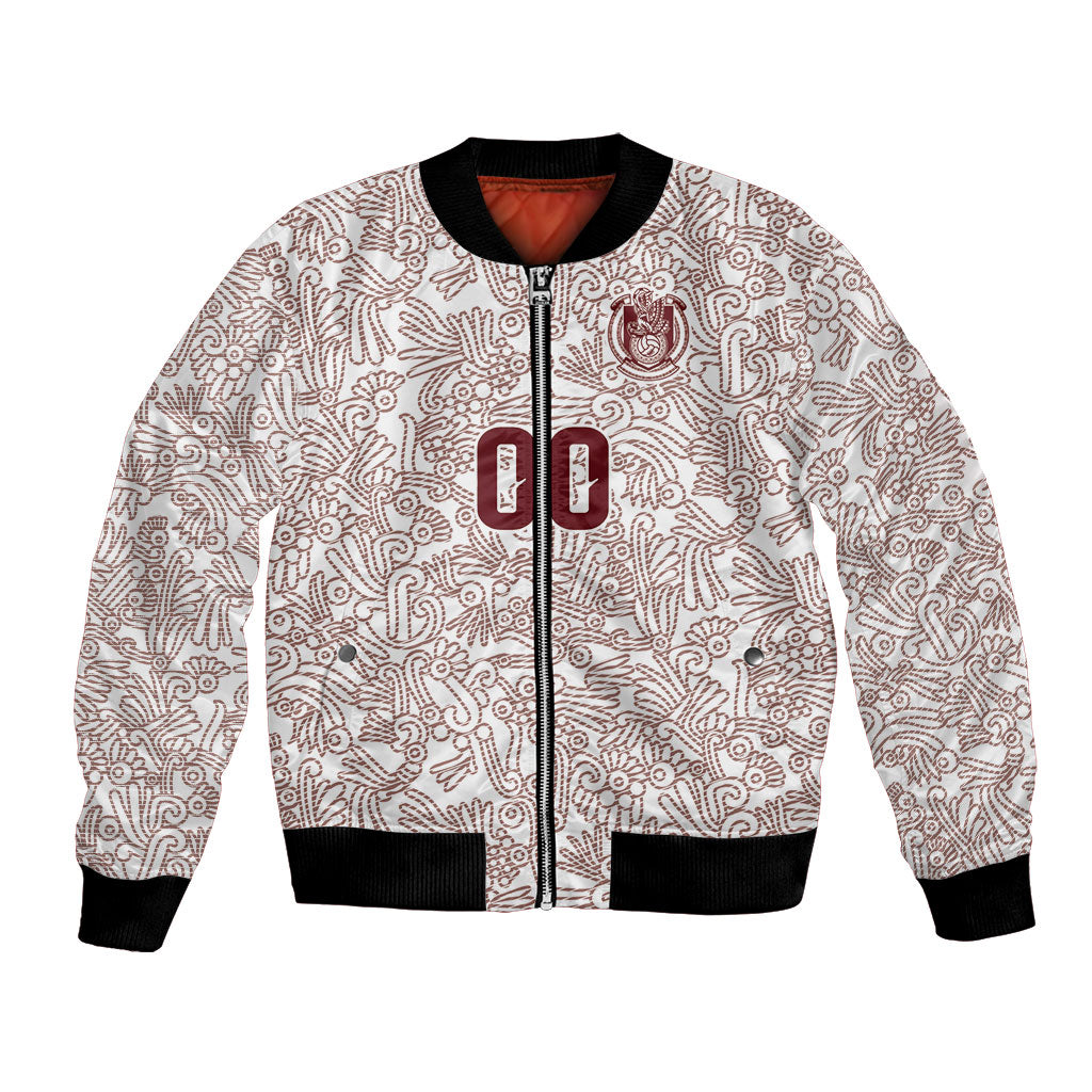 2026 World Football Host Country Mexico Custom Bomber Jacket White Version