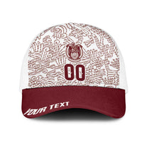 2026 World Football Host Country Mexico Personalized Mesh Trucker Cap White Version