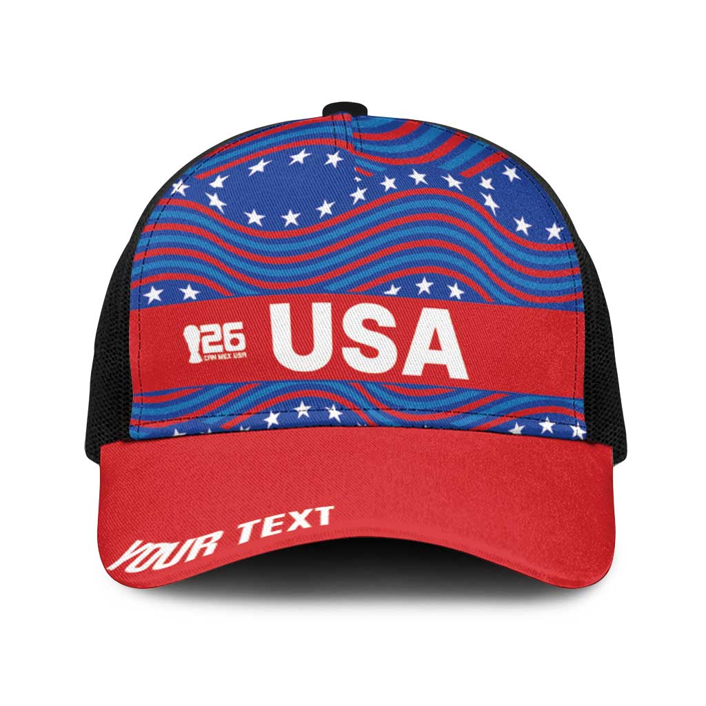 2026 World Football Host Country United States Personalized Baseball Net Cap